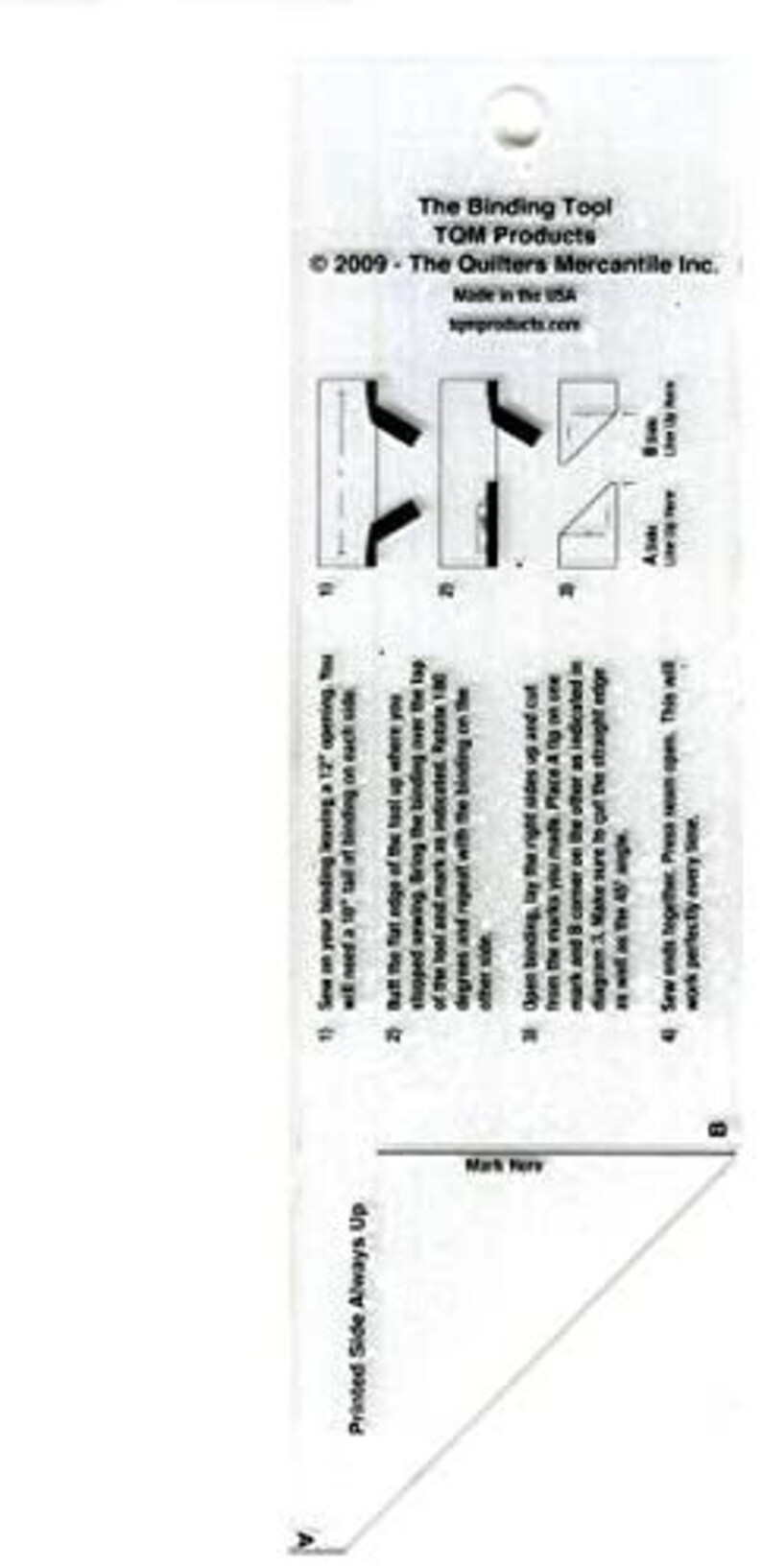 TQM Products Ruler the Binding Tool for a 2 1/2 Inch Binding Etsy