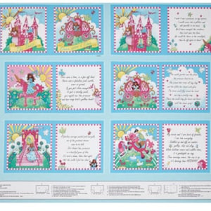 Henry Glass Once Upon a Time Storybook 134P Fabric by the Panel