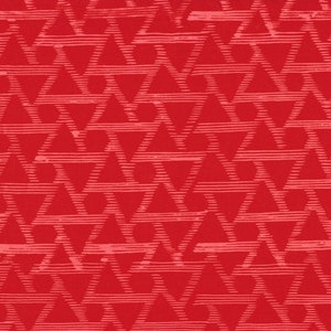 Hoffman Fabrics Indah Batiks ME+YOU Indah Batiks called Cherry with Triangles  BTY