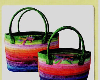 Aunties Two Patterns CAT'S EYE BASKET in 2 Sizes   Pattern Only
