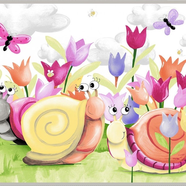 World of Susybee Sloane the Snail SB20412 100 Playmat 36" Panel  Sold by the Panel