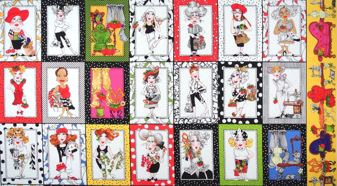 Loralie Designs Sew Fabulous Panel All About Sewing Sold by the Panel ...