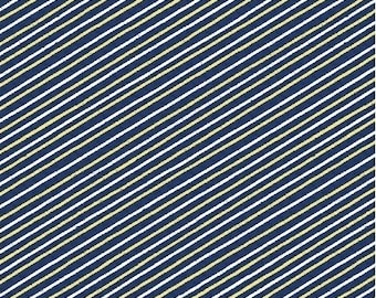 Windham Fabrics Called Seaside a Bias Stripe in White Background or Blue Background  BTY