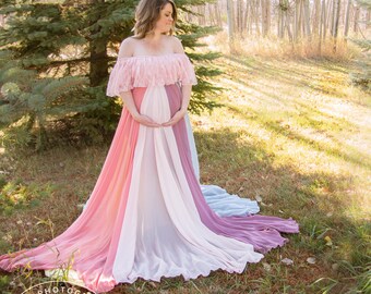 maternity dress shoot rainbow pregnancy shoots gown lace cherish loss shower baby