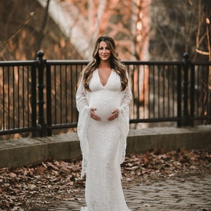 Lace Maternity Dress 