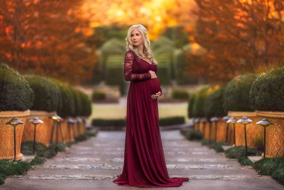 baby shower photoshoot gown