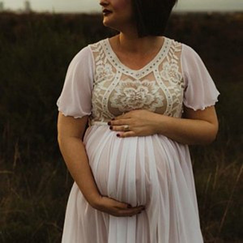 boho maternity gown