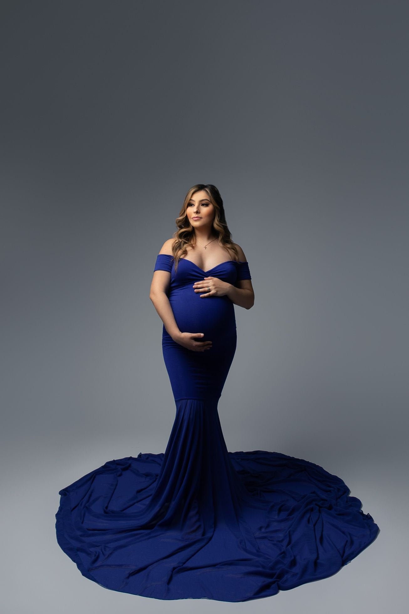 Maternity Dress for Photo Shoot Maternity Gown for Photo Shoot Maternity Dress for Baby Shower Maternity Maxi Dress Short Sleeves Leinani