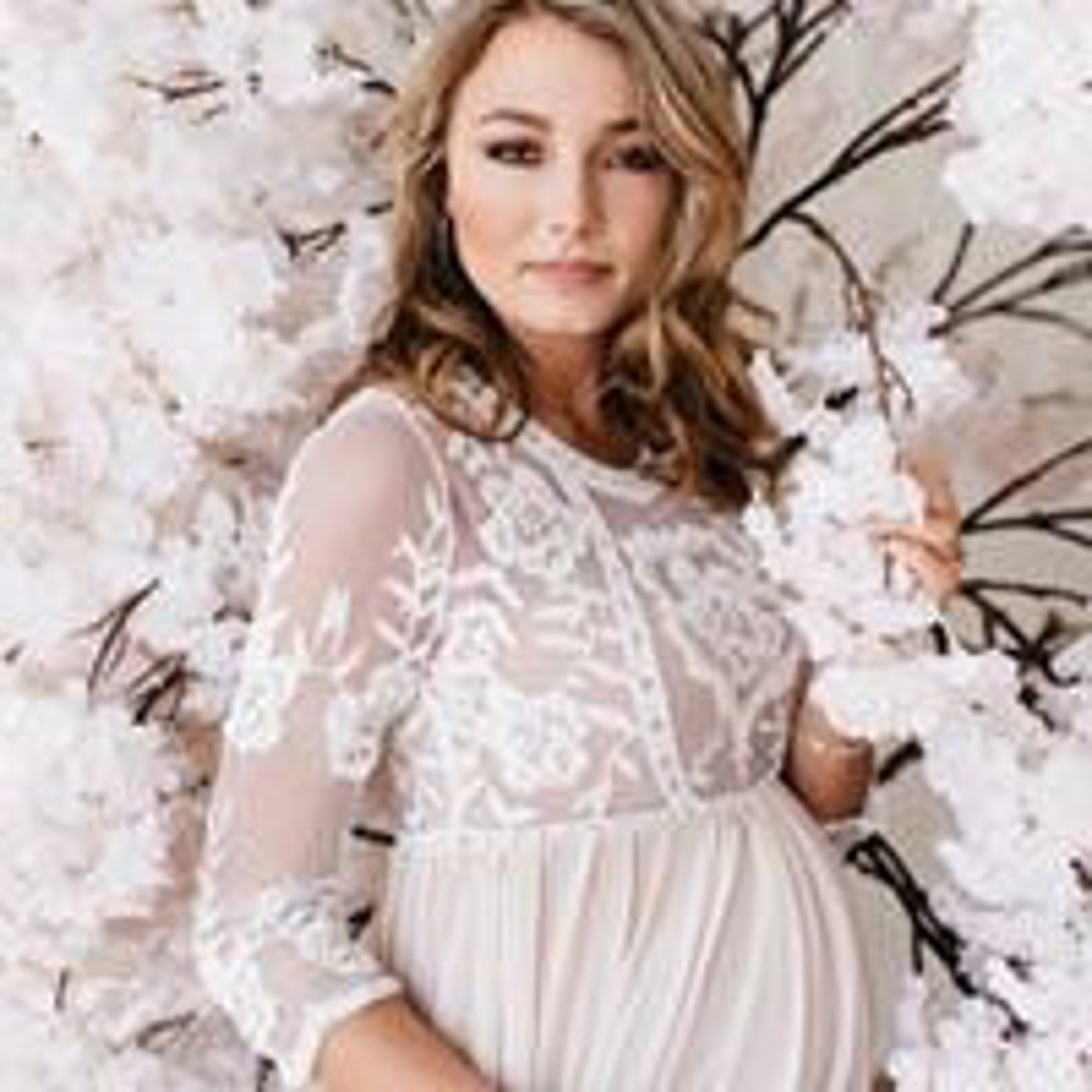 Lace Maternity Gown Photography Long Maternity Dress for Photo Etsy