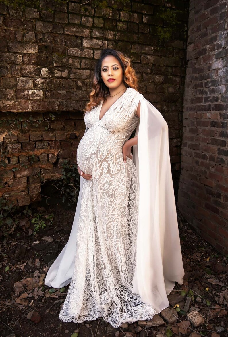 Ivory Maternity Dress Bridal Maternity Wedding Dress Champagne Etsy