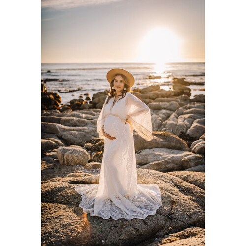 Boho Maternity Dress for Baby Shower Bohemian Floral Etsy