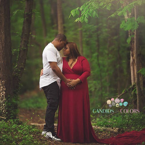 Plus Size Maternity Gown Photography 
