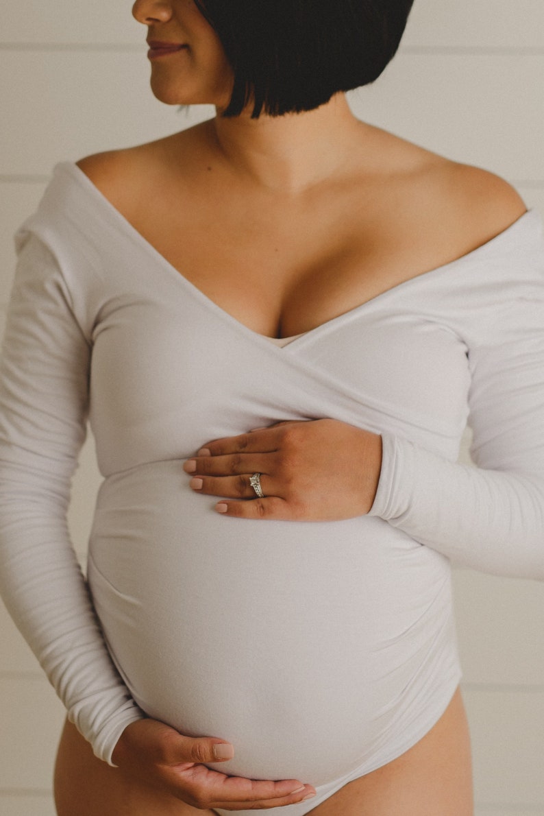 Maternity Bodysuit Pregnancy Bodysuit Pair With a Skirt Etsy