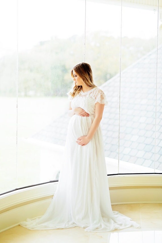 lace chiffon flutter sleeve a line wedding dress Sleeves A-Line Gown 123sale115 Color:As Photo Soft Pink Made to Measure. Marlene Yellow Chiffon Gown