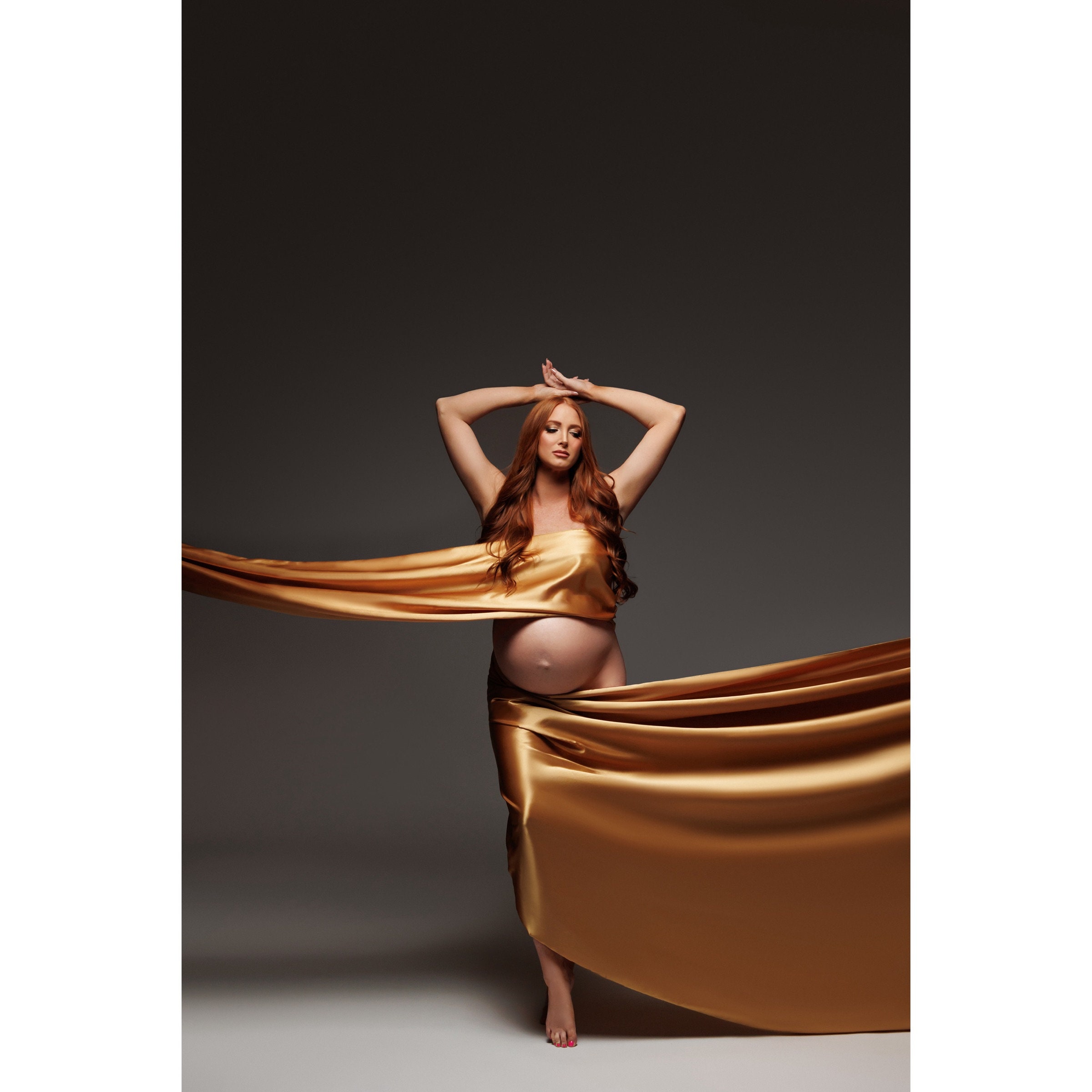 brown dress maternity shoot Kate Sexy Tulle Custom Maternity Photoshoot Gowns main image 1