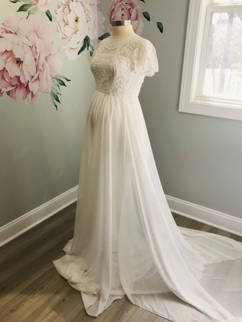 Boho Lace Maternity Gown Photography Long Maternity Dress for Etsy