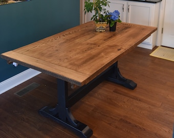 Farmhouse Table, extension table, rustic reclaimed
