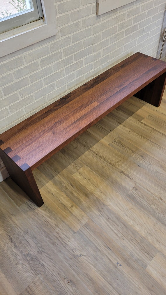 Walnut Bench - Etsy