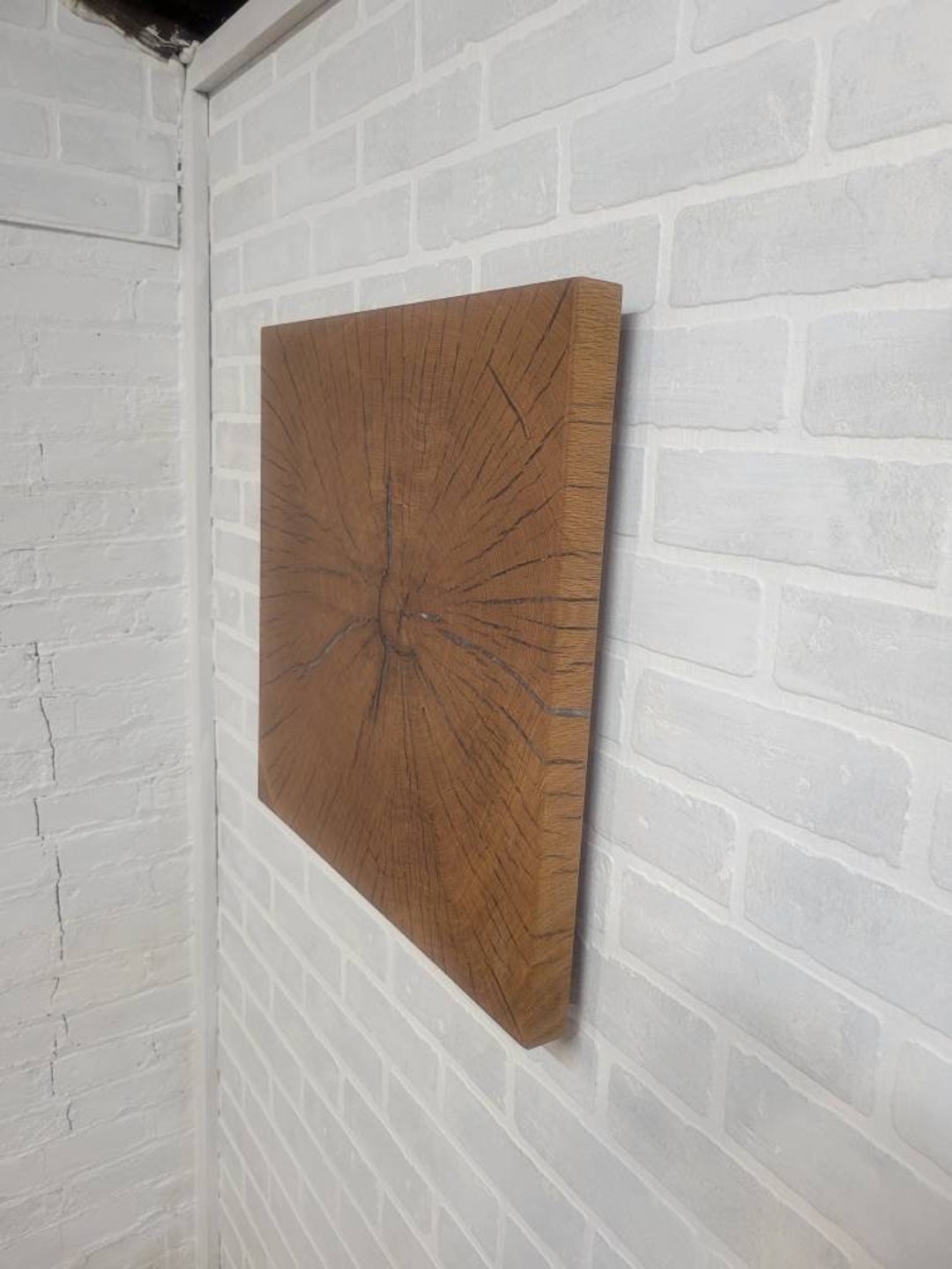 White Oak and Epoxy Art Wall Hanging Etsy