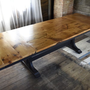 Reclaimed Wood Table, Farmhouse Table, Extension table, Dining Table image 4