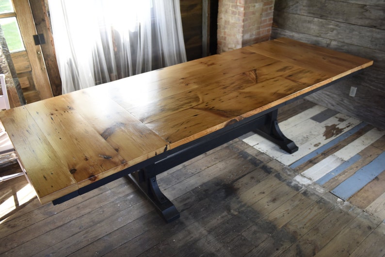 Reclaimed Wood Table, Farmhouse Table, Extension table, Dining Table image 4