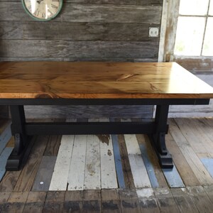 Reclaimed Wood Table, Farmhouse Table, Extension table, Dining Table image 2