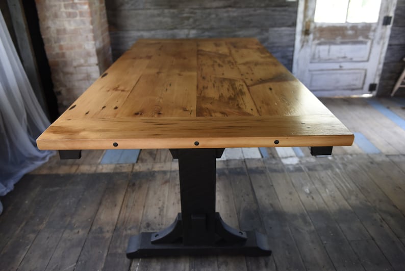 Reclaimed Wood Table, Farmhouse Table, Extension table, Dining Table image 3