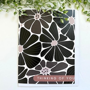 Floral Thinking of You Card for Hard Times Card for Just Because