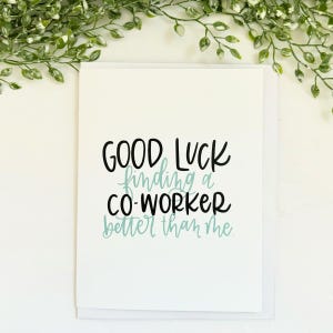 You Will Be Missed Card for Coworker Leaving Card for Thinking of You Card