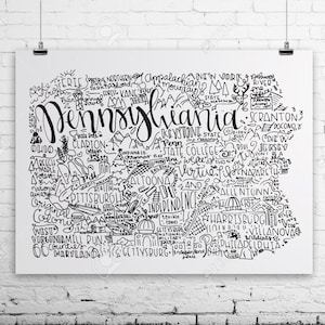 Pennsylvania State Art Wall Art Gift for Pennsylvania Wall Decor for New House Gift for Housewarming Gift for Graduation Gift