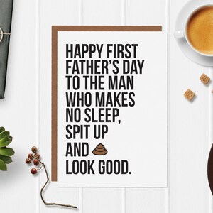 Happy First Father&#39;s Day Card- Funny First Father&#39;s Day Card- Father&#39;s Day Card