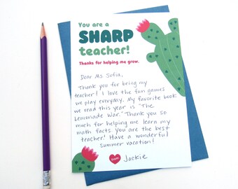 PRINTABLE Teacher Appreciation, Blank Card, Thank You Card, Dragon Thank You Card, End of Year Teacher Gift, For Teachers, For Kids, Digital