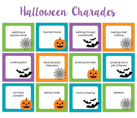Halloween charades outlet