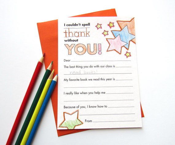 Teacher Appreciation Printable Thank You Card Printable - Etsy