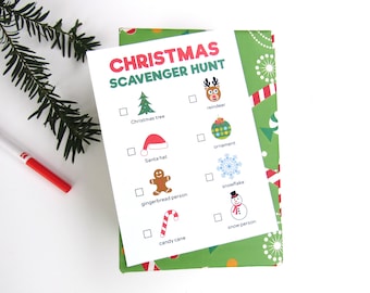 Christmas Scavenger Hunt, For Kids, Christmas Game, Printable Christmas Activities, Christmas Classroom Printable, Instant Download
