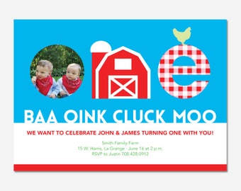 Invitación de fiesta de cumpleaños de la granja, fiesta de la granja, invitación personalizada, invitación imprimible, rueda de nalerada voladora