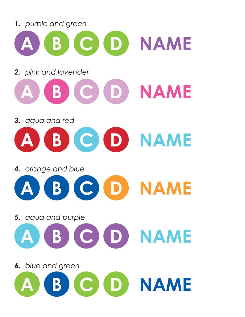 Personalized Alphabet Name Wall Art Printable ABC Poster - Etsy