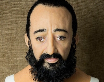 Handmade Silicone Old Man Mask: "Rafik" Halloween Costume