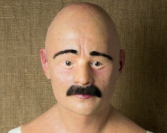 Realistic Silicone Human Mask, Handmade Halloween Mask "Harvey"