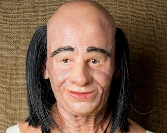 Realistic Old Man Silicone Mask "Colin" - Halloween Costume, Stage Prop