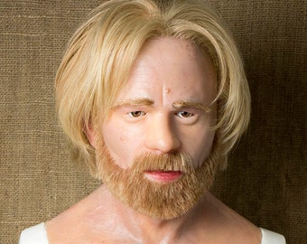 Realistic Silicone Old Man Mask - Hand Made Halloween Costume