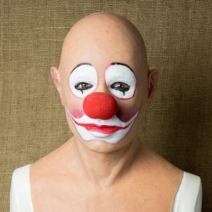 Silicone Mask "Clown Ron", Halloween Quality Pro Realist Scary, Unique, Terrifically Realistic, Custom Mask, Human Mask, Hand Made
