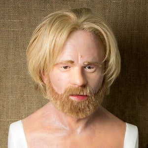 Realistische Silikonmaske Old Man Maske - Handgefertigtes Halloweenkostüm