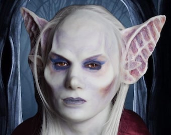 Máscara de silicona hecha a mano de la "Reina Elfa Oscura": un disfraz de Halloween increíblemente realista