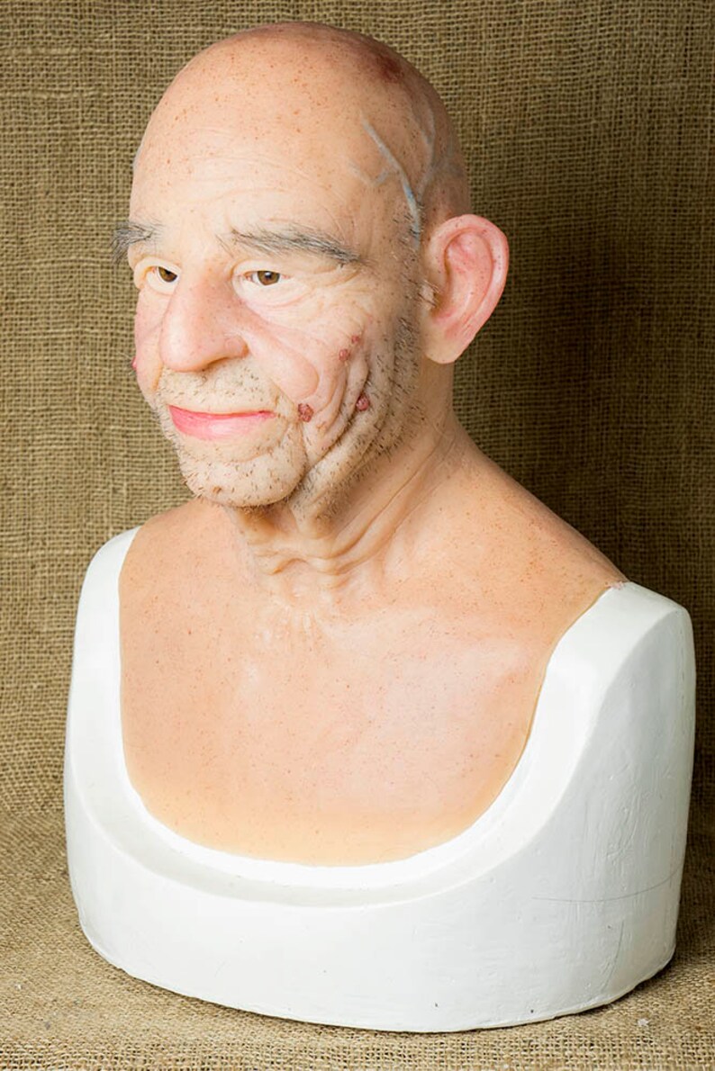 Silicone Mask Old Man robert Halloween,pro High Quality, Custom Mask