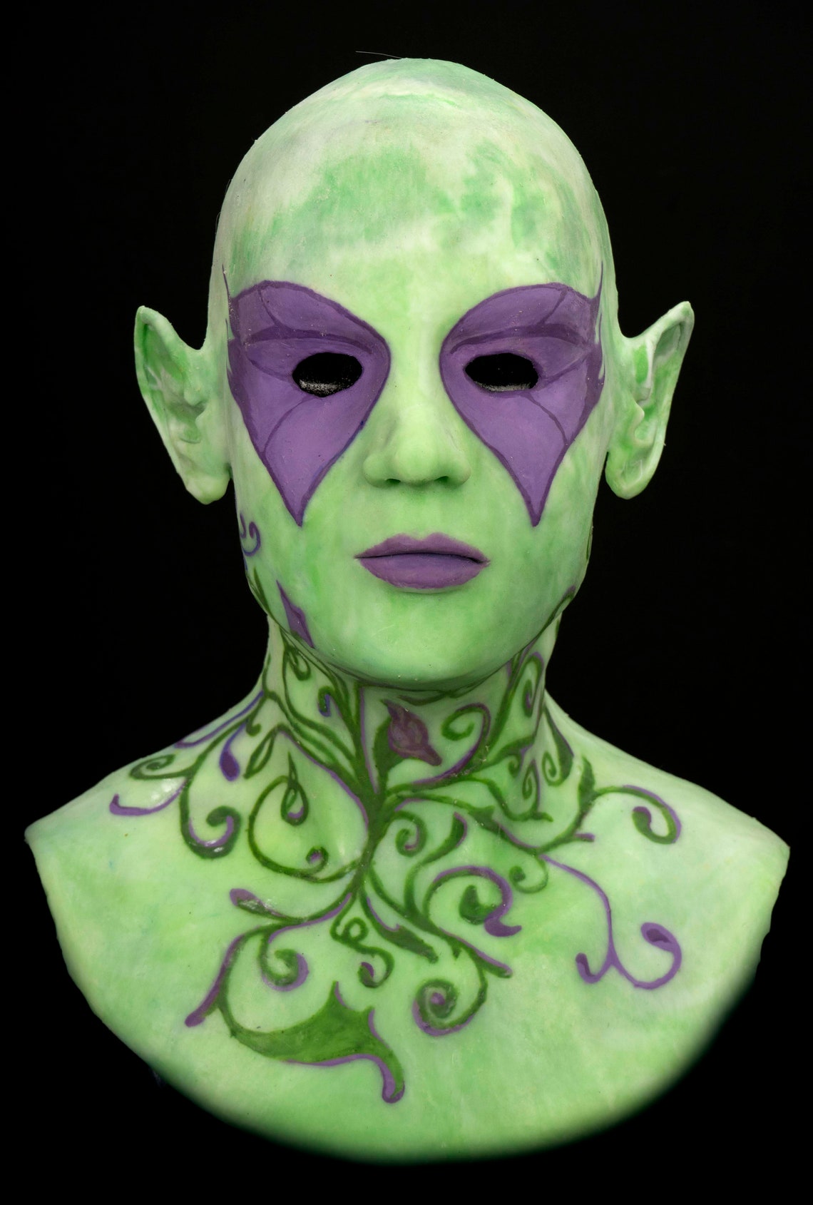 Silicone Mask elf Melian Hand Made, Halloween High Quality, Realistic
