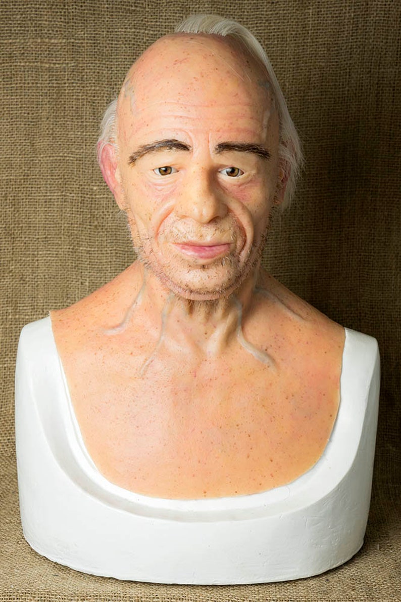 Silicone Mask Old Man 'Frank' Halloween, Custom Mask, Terrifically Realistic, Pro High Quality, Unique, NEW Hand Made 