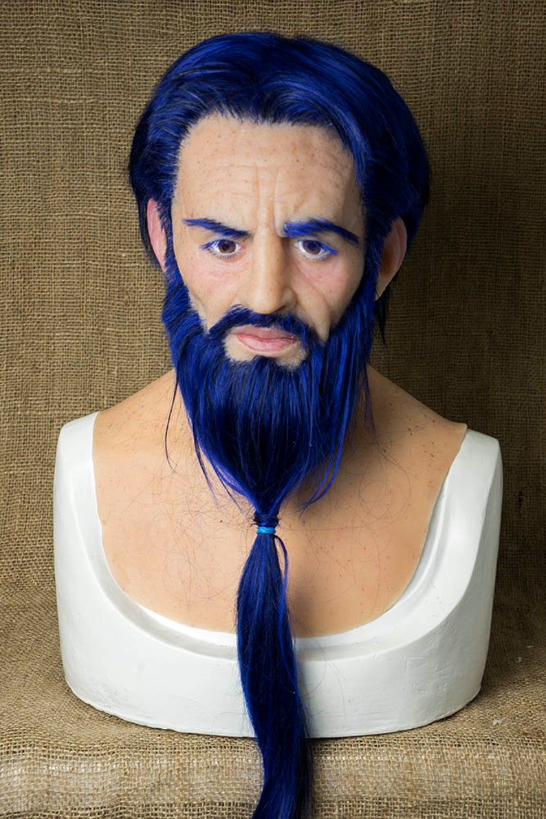 Halloween Superior Wholesale Silicone Mask quot;Bluebeardquot; Made Pro NEW Hand
