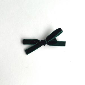 Velvet Hair Bow Clip or Headband image 5