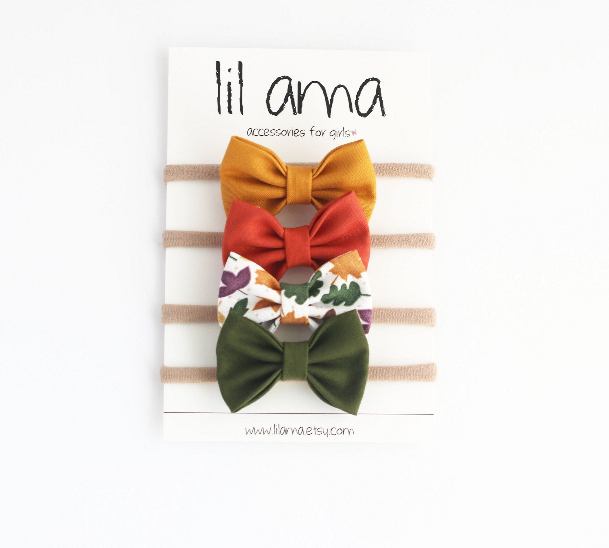 Fall Baby Headbands - Baby Bows Headbands - Fall Bows - Baby Girl Bow…